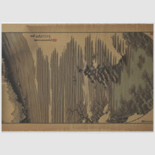 Papier Mousseline Paysage naturel traditionnel japonais vintage No1