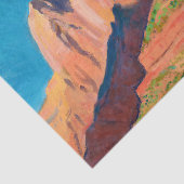 Papier Mousseline Paysage, Parc national de Sion par Maynard Dixon (Détail)