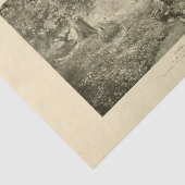 Papier Mousseline Paysage Printemps Arbres Ephémère Découpage (Détail)