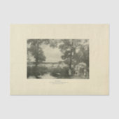 Papier Mousseline Paysage Récolte Arbres Ephémère Découpage (Recto)