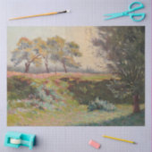 Papier Mousseline Paysage rural (par Léo Gausson) (Artisanat)