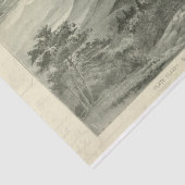 Papier Mousseline Paysage Sunset Mountains Ephemera Decoupage (Détail)