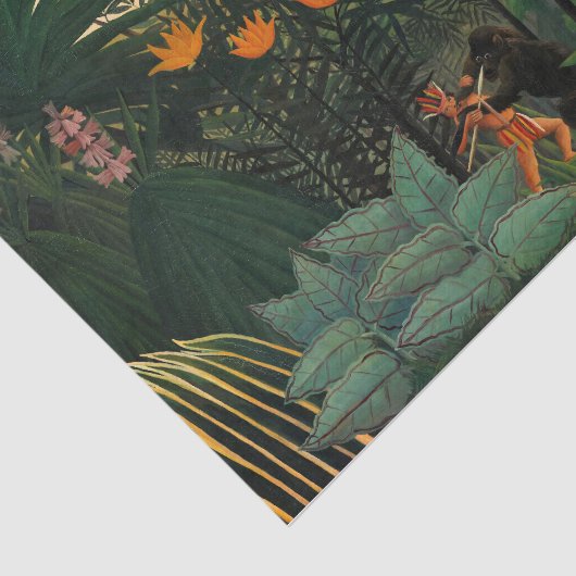Papier Mousseline Paysage tropical par Henri Rousseau (Détail)
