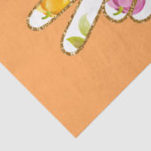 Papier Mousseline Peace Love Automne Personnaliser Couleur (Détail)