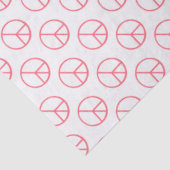Papier Mousseline Peace Sign Orange Groovy Retro Fun (Détail)