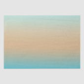 Papier Mousseline Peach Aqua Ombre (Recto)
