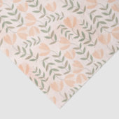 Papier Mousseline Peach Cute Floral Pastels (Détail)