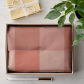 Papier Mousseline Peach Fuzz Orange Checkerboard Motif (Cadeau)