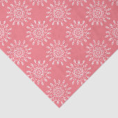 Papier Mousseline Peach Mandala (Détail)