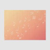 Papier Mousseline Peach Music (Recto)