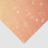 Papier Mousseline Peach Music (Détail)