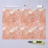 Papier Mousseline Peach Rose rose or Glam (Artisanat)
