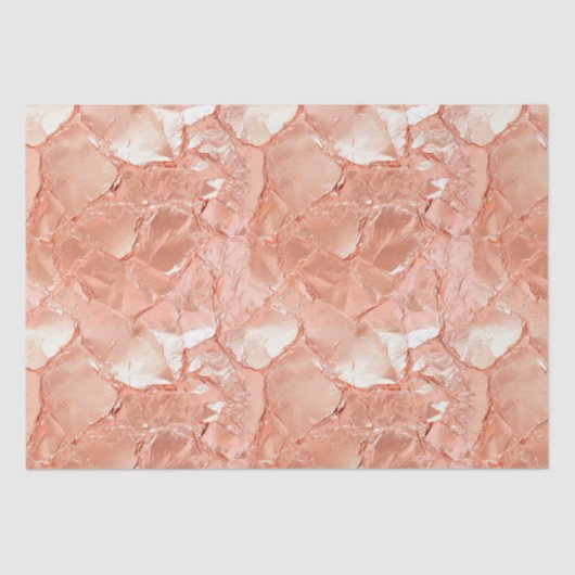 Papier Mousseline Peach Rose rose or Glam (Recto)