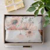 Papier Mousseline Peachy Floral Series Design 1 (Cadeau)