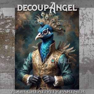 Papier Mousseline Peacock Aristocratique -Découpage