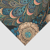 Papier Mousseline Peacock Art Déco (Détail)