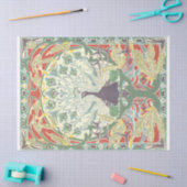 Papier Mousseline Peacock Art Nouveau (Artisanat)