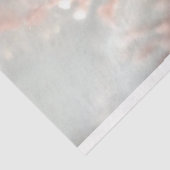 Papier Mousseline Peacock blanc céleste avec découpage rose fleur (Détail)