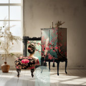 Papier Mousseline Peacock blanc éthérée, arbre à fleurs de cerisiers