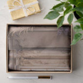 Papier Mousseline Peacock blanc & Lilac Elegant Portrait Femme (Cadeau)