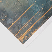 Papier Mousseline Peacock, bleu, vert & or, clair de lune, nouveau (Détail)