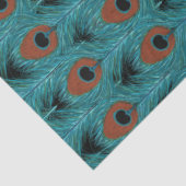Papier Mousseline Peacock Feather Art Peacocks Plumes Artwork (Détail)