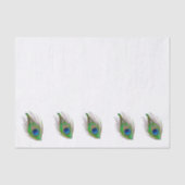 Papier Mousseline Peacock feather bordered tispaper (Recto)