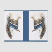 Papier Mousseline Peacock Steampunk Dans Une Découpage Casquette LR  (Recto)