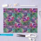 Papier Mousseline Peacock violet (Artisanat)