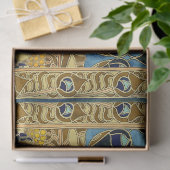 Papier Mousseline Peacocks Birds Rowan Trees Art Nouveau (Cadeau)