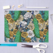 Papier Mousseline Peacocks dans le jardin rose 3 (Artisanat)