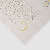 Papier Mousseline Pear French Rose Calligraphie (Détail)