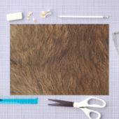 Papier Mousseline Peau animale Brown Ours Abstrait Minimal Petite (Artisanat)