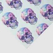 Papier Mousseline Peau bleu violet bleu clair Halloween vert (Détail)