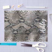 Papier Mousseline Peau de serpent Python de luxe Riche Élégant Nom p (Artisanat)