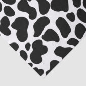 Papier Mousseline Peau de vache noire et blanche à motif (Détail)