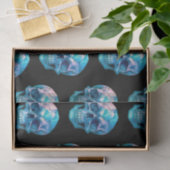 Papier Mousseline Peau rose violet bleu Noir Halloween (Cadeau)