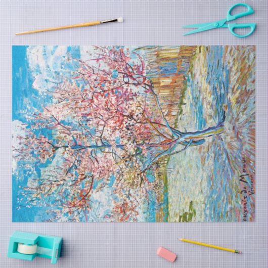 Papier Mousseline Pêche à fleurs, Van Gogh (Artisanat)