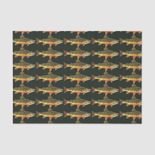 Papier Mousseline Pêche à la truite (Recto)