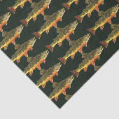 Papier Mousseline Pêche à la truite (Détail)