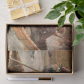 Papier Mousseline "Pêche à la truite" Art occidental de Frank Feller (Cadeau)