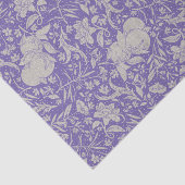 Papier Mousseline Pêche argentée sur terrain violet violet violet (Détail)