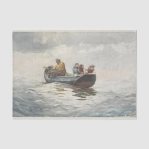 Papier Mousseline Pêche au crabe (par Winslow Homer)