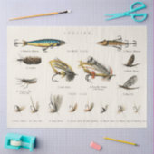 Papier Mousseline Pêche Basses mouches à la pêche Découpage (Artisanat)
