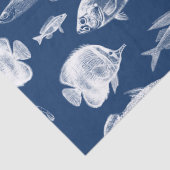 Papier Mousseline Pêche bleue (Détail)