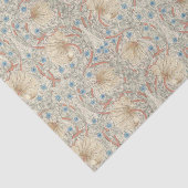 Papier Mousseline Pêche chaude Pimpernel, Ivoire Crémeux, Aqua Misty (Détail)