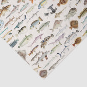 Papier Mousseline Pêche de poisson fête d'anniversaire (Détail)