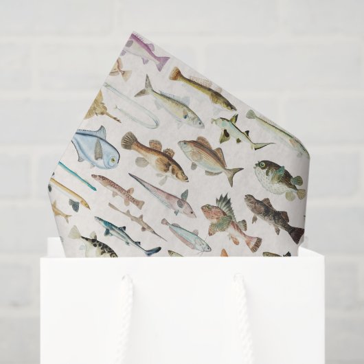 Papier Mousseline Pêche de poisson fête d'anniversaire (Sac cadeau)