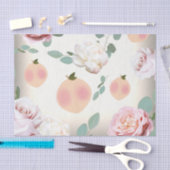 Papier Mousseline PÊCHE DOUCE Fête d'anniversaire florale Shower de  (Artisanat)