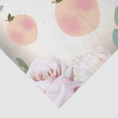 Papier Mousseline PÊCHE SUCRÉE Fête d'anniversaire Florale Mariage (Détail)